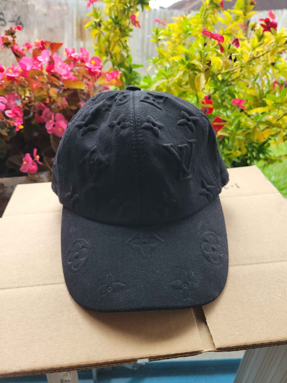 Louis Vuitton Denim Black Monogram Baseball Hat - Picture 3 of 10